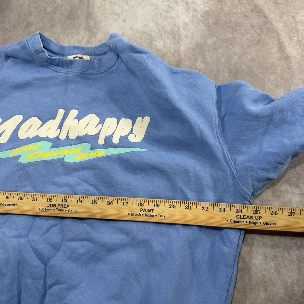 Madhappy Crewneck Family Reunion  Sweatshirt Blue Pullover Size XL NYC